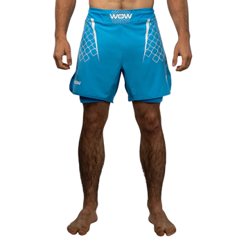 Venum X WOW FC Fightshort Oceaan Blauw