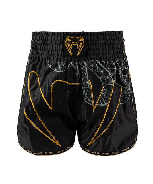 Venum Kickboksshort Serpenti Zwart/Zilver/Goud