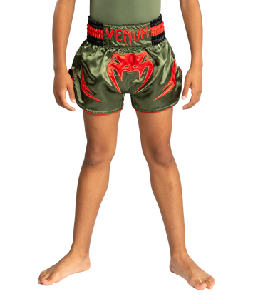 Venum Kickboksshort Inferno Army Groen/Oranje