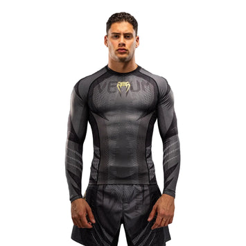 Venum Galactic 3.0 Long Sleeve Rashguard Zwart/Goud