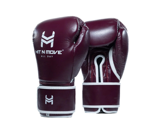 Hit N Move Bokshandschoenen All Day Pro-Grip Plus Burgundy