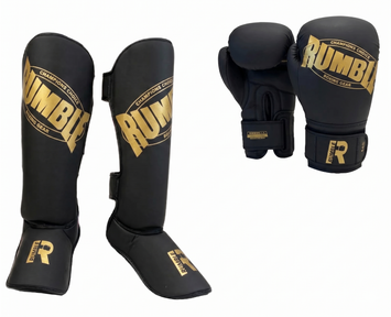 Rumble Kickboksset Beginner 2.0 PU Zwart/Goud