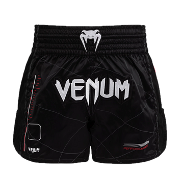 Kickboksshort Venum Tactical XT Black/Fire Red