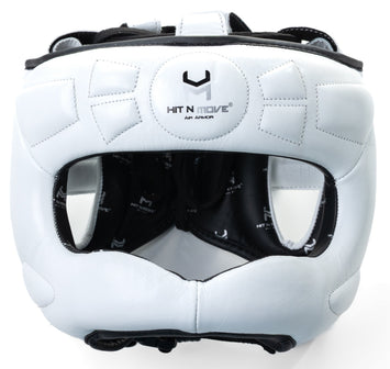 Hit N Move Hoofdbeschermer Face Saver Wit/Zwart