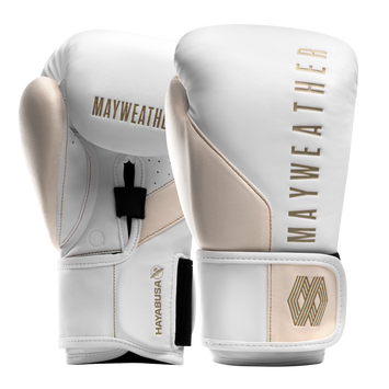 Hayabusa Mayweather Bokshandschoenen Wit Goud