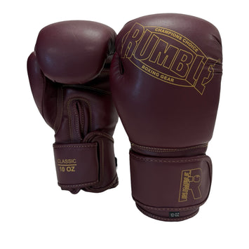 Rumble Bokshandschoenen Classic Burgundy/Goud
