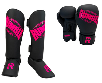 Rumble Kickboksset Beginner 2.0 PU Zwart/Roze