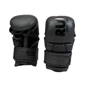 Rumble MMA Handschoenen leer UNDEFEATED Zwart/Zwart