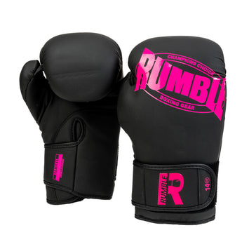 Rumble Bokshandschoenen PU Beginner Zwart/Roze