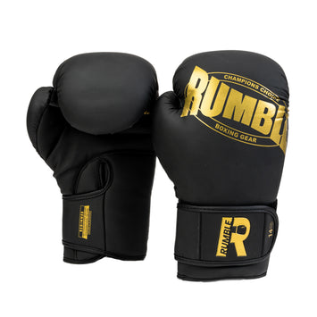 Rumble Bokshandschoenen PU Beginner Zwart/Goud