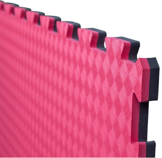 Puzzelmat 1 x 1 meter 2cm dik Zwart/Rood
