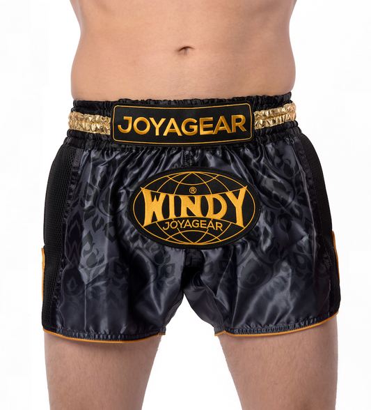 Joya Gear X Windy Kickboksshort Zwart/Goud