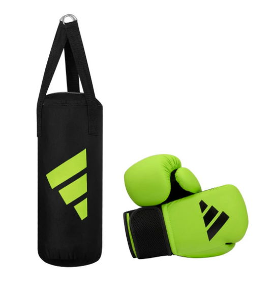 Bokszak Set Adidas voor Kinderen Groen/Zwart 8 Oz - 10 Kg