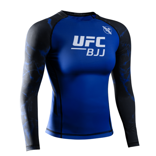 Hayabusa Rashguard UFC BJJ Dames Long Sleeve Zwart/Blauw