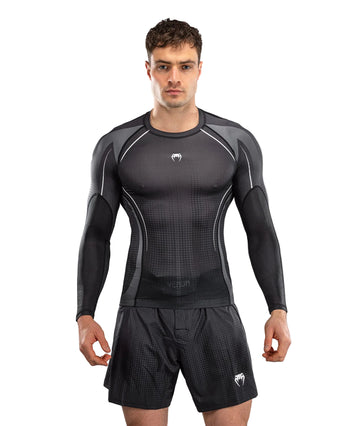 Venum Stealth Rashguard Long Sleeve Zwart/Wit