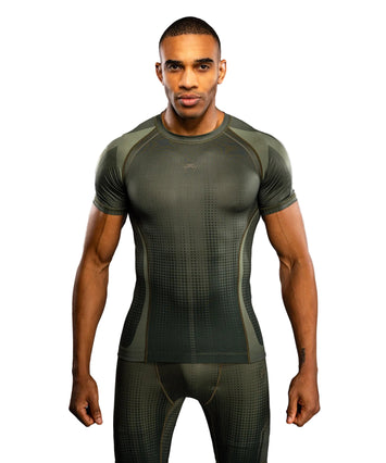 Venum Stealth Rashguard Short Sleeve Khaki/Groen