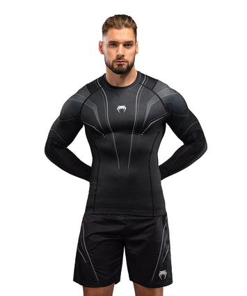 Venum Streamline Rashguard Long Sleeve Zwart/Wit
