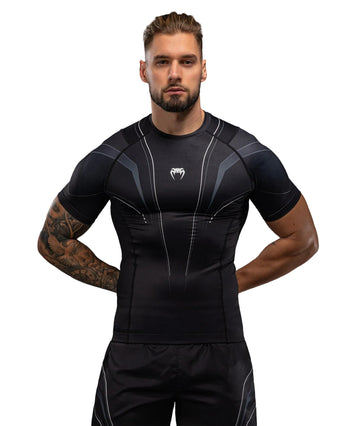 Venum Streamline Rashguard Short Sleeve Zwart/Wit