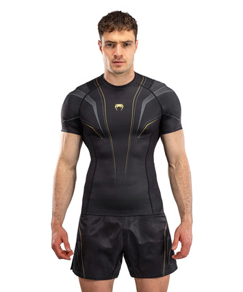 Venum Streamline Rashguard Short Sleeve Zwart/Goud