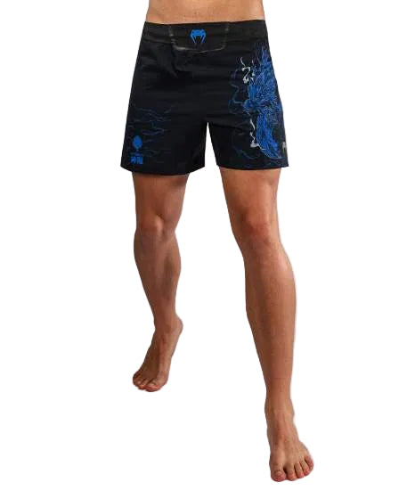 Venum Thunder Dragon FightShorts Zwart/Blauw