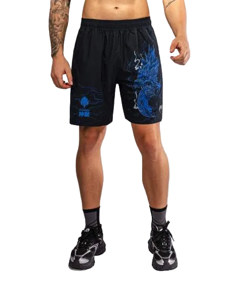 Venum Thunder Dragon Training Shorts Zwart/Blauw