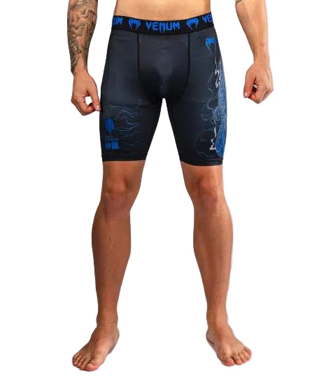 Venum Thunder Dragon Vale Tudo Shorts Zwart/Blauw