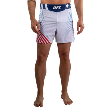 Venum X UFC Officiële Freedom 250 Venum Authentic Fight Night Fight Short Wit