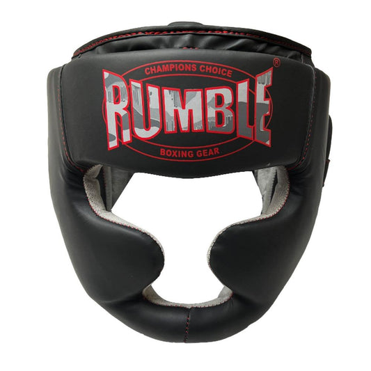 Rumble Hoofdbeschermer Junior Zwart-Rood