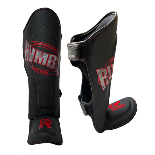Rumble Scheenbeschermers Camo Black-Red Junior