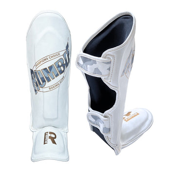 Rumble Scheenbeschermers Kids Camo Wit/Goud Junior