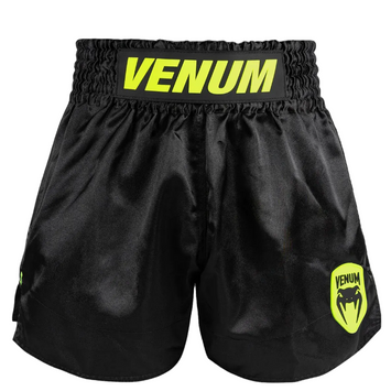Venum Kickboksshort Classic Evo Muay Thai Zwart/Neon Geel