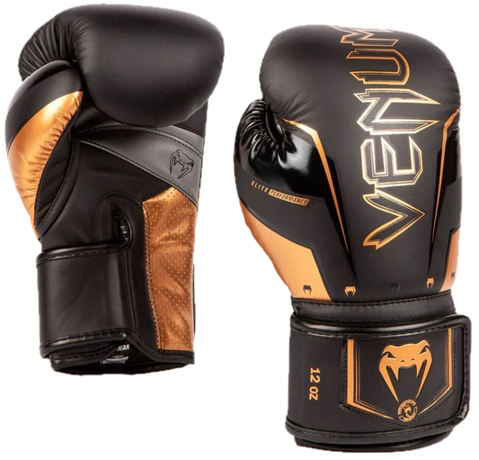 Venum Bokshandschoenen Elite EVO Black-Bronze