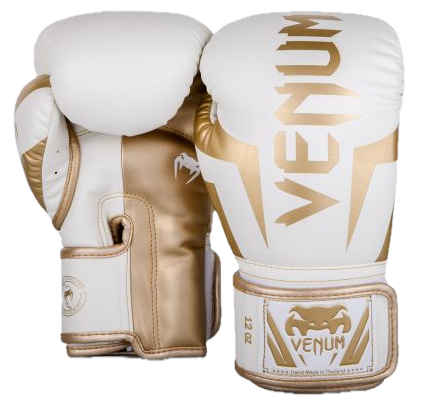 Venum Bokshandschoenen Elite Wit/Goud