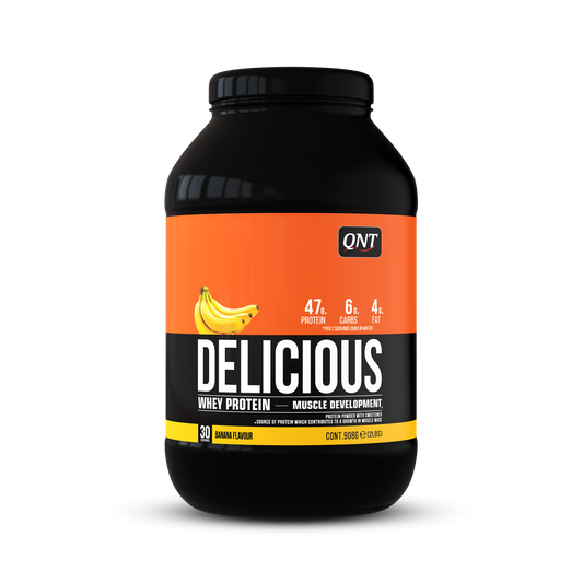 QNT Delicious Whey Proteïne 908 gram Banaan
