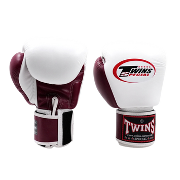 Twins Bokshandschoenen BGVL 3 2-T Wit/Maroon