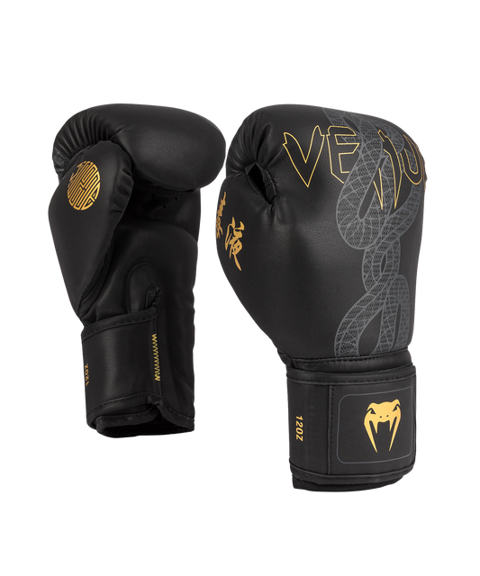 Venum Bokshandschoenen Serpenti Zwart/Zilver/Gold