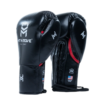 Hit N Move Bokshandschoenen All Day Pro-Grip Plus Laces Zwart