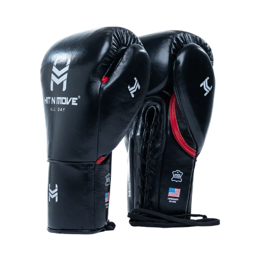 Hit N Move Bokshandschoenen All Day Pro-Grip Plus Laces Zwart