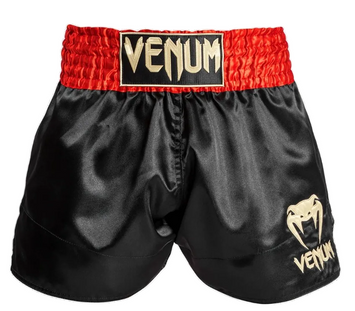 Kickboksshort Venum Classic Rood-Zwart-Goud
