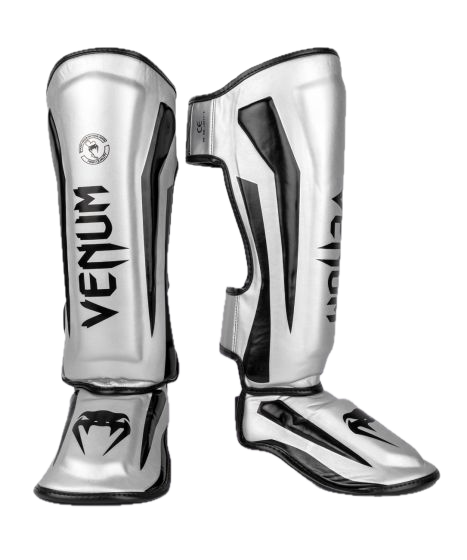 Venum Scheenbeschermers Elite Standup Zilver/Zwart