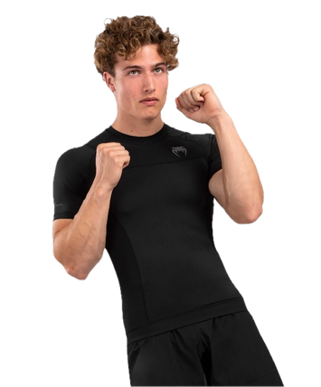 Venum Rashguard G-Fit Air Black Short Sleeves