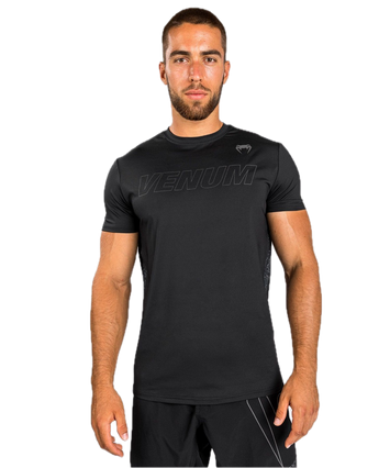 T-shirt Venum Classic Evo Dry Tech Zwart/Zwart Reflecterend