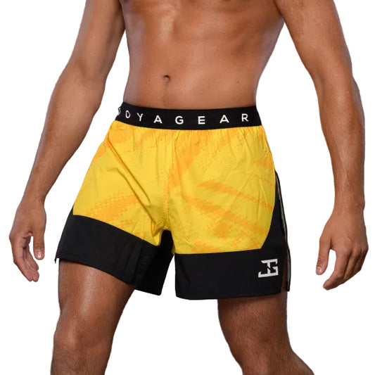 Joya Gear Fightshort High Split Elite Geel