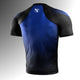 Hayabusa Men's Pro Ranked Rashguard Short Sleeve Blue