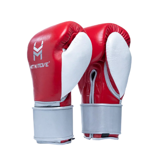 Hit N Move Bokshandschoenen Horse Hair Rood/Zilver