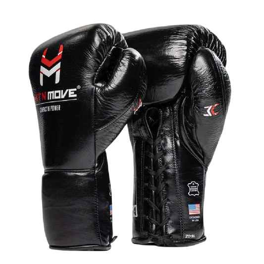 Hit N Move Zak en Conditie Bokshandschoenen Compact 16oz Zwart