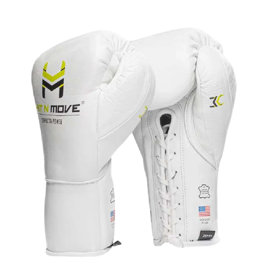 Hit N Move Zak en Conditie Bokshandschoenen Compact 14oz Wit