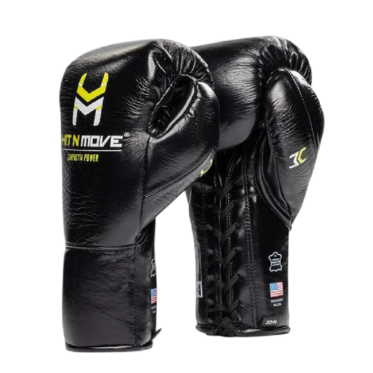 Hit N Move Zak en Conditie Bokshandschoenen Compact 14oz Zwart