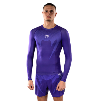 Venum Rashguard No Gi Long Sleeve Paars