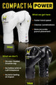 Hit N Move Zak en Conditie Bokshandschoenen Compact 14oz Zwart